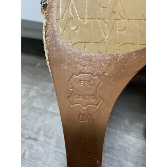 Dvf Diane von Furstenberg Snake‎ Print Wedge Sandals Size 6 - Picture 8 of 10